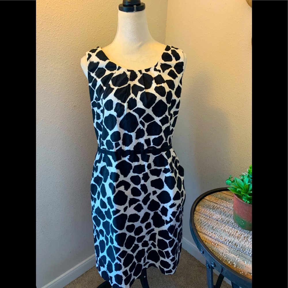 ANN TAYLOR LOFT animal print sleeveless summer dress - Size 14
